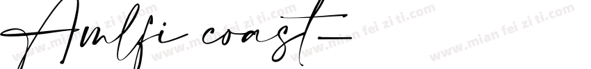 Amlfi coast字体转换